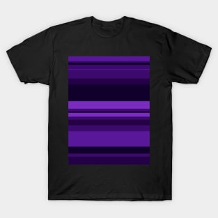 Purple and black striped pattern T-Shirt